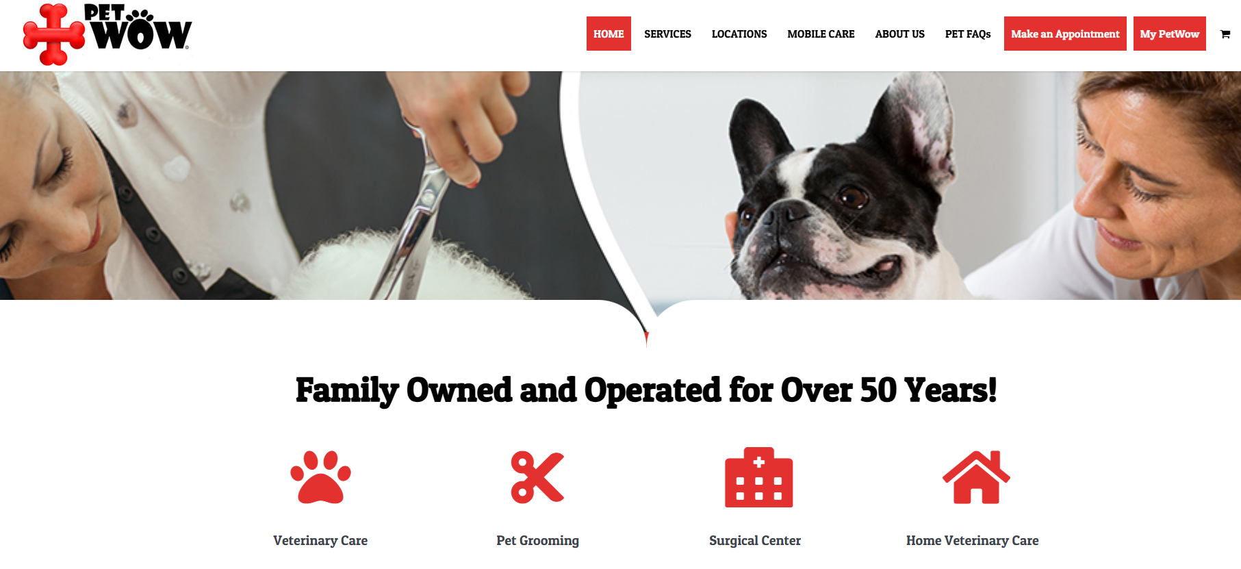 Pet Wow Franchise — portfolio project preview