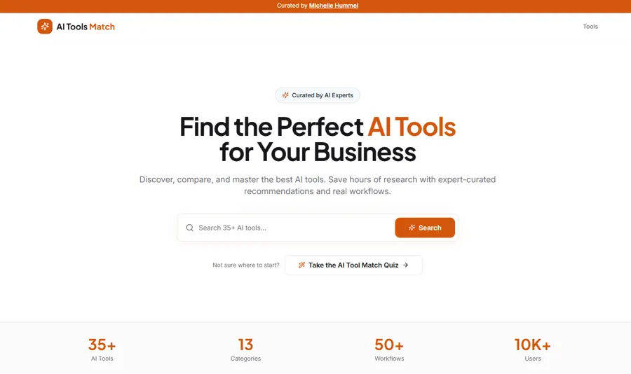 AI Tools Match project preview